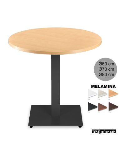 Mesa redonda hostelería 3R020MER color haya