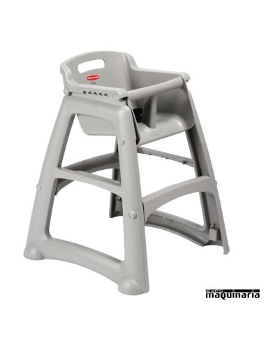 Trona apilable resistente NIM959 color gris