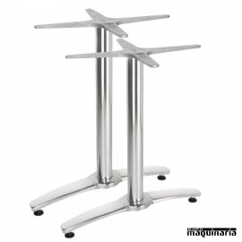 Base doble de aluminio para mesa NIGH985