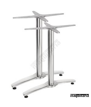 Base doble de aluminio para mesa NIGH985 formas modernas