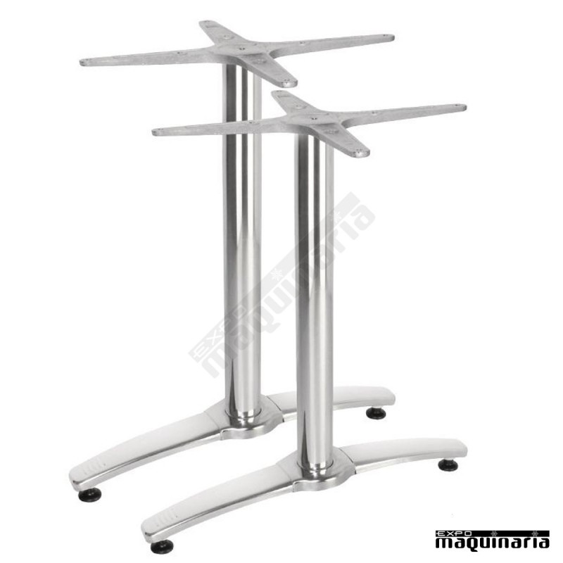 Base doble de aluminio para mesa NIGH985