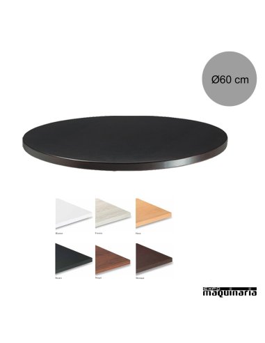 Tablero para mesas de Melamina Ø60 cm