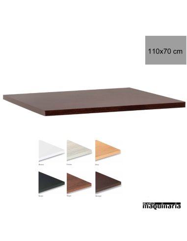 Tablero para mesas de Melamina 110x70 cm
