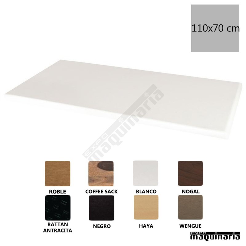 Tablero rectangular blanco 110x70 NIGC609