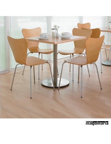 Tablero para mesa color haya 70x70 NIU595