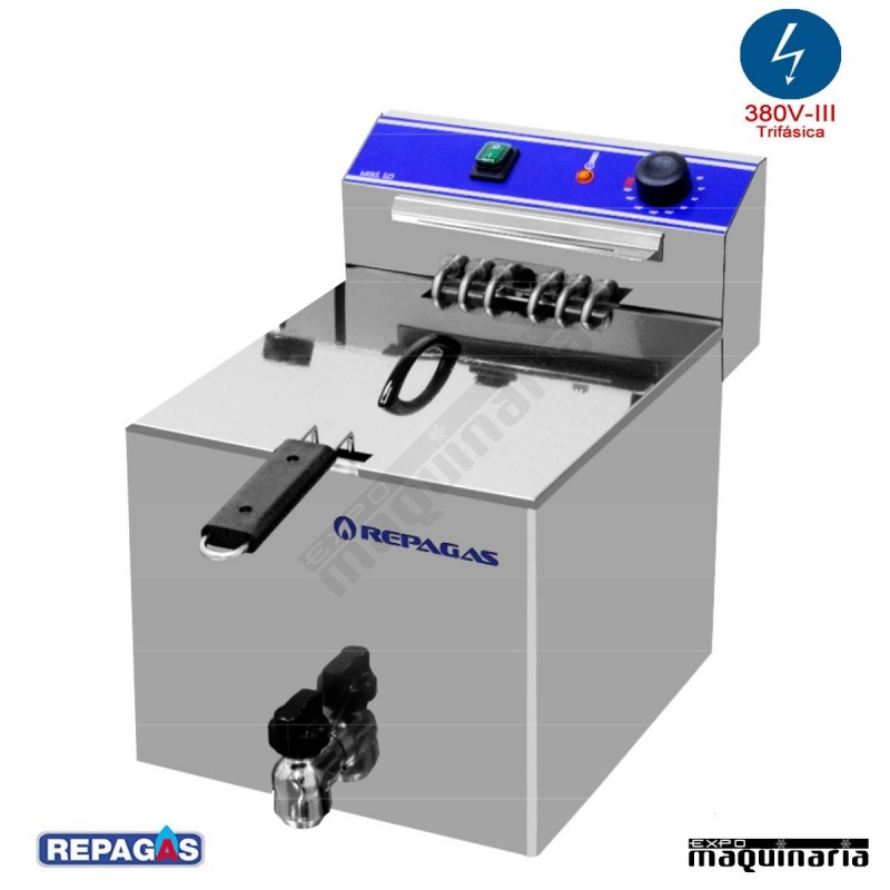 Freidora eléctrica de sobremesa RGFE10MP de 10 litros