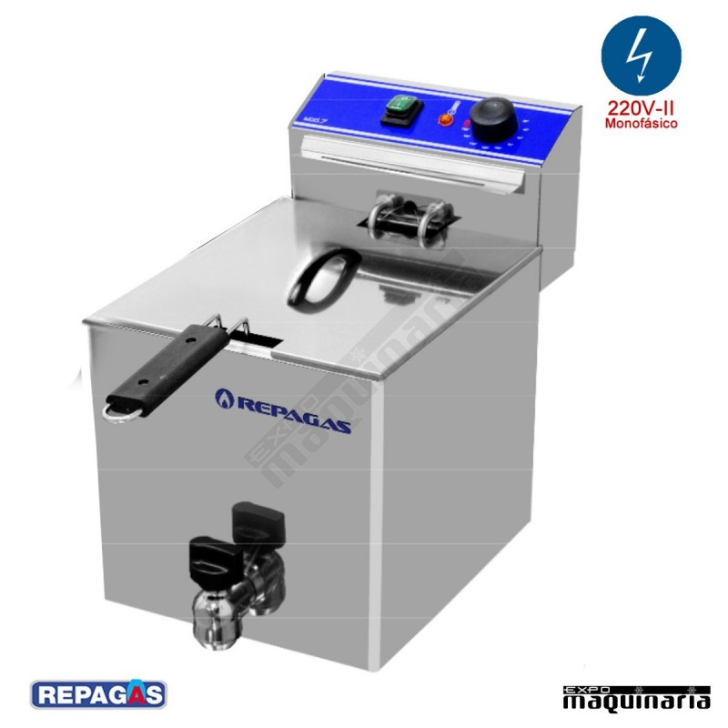 Freidora eléctrica de sobremesa RGFE7M de 7 litros