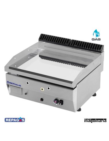 Plancha a gas RGPG-650/CD REPAGAS CROMO DURO -20mm.