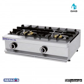 Cocina industrial Repagas RGCG520M dos quemadores de gas