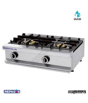 Cocina industrial Repagas RGCG520M dos quemadores de gas