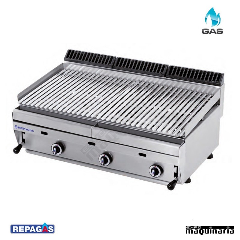 Barbacoa a gas Repagas RGBAR95 (Briquetas de ceramica)