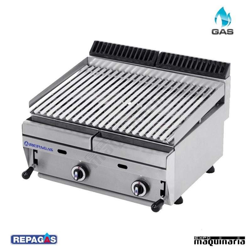 Barbacoa a gas Repagas RGBAR65 (Briquetas de ceramica)