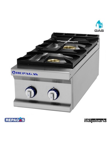 Cocina industrial Repagas RGCG720/M dos quemadores de gas