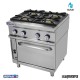 Cocina industrial Repagas RGCG-941 cuatro quemadores de gas y horno