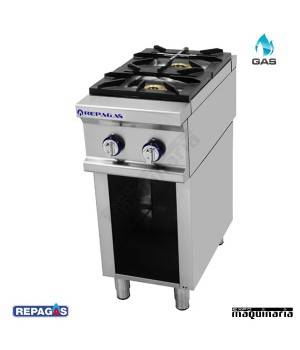 Cocina industrial Repagas RGCG-920/M+S-49 dos quemadores de gas