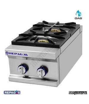 Cocina industrial Repagas RGCG-920/M dos quemadores de gas