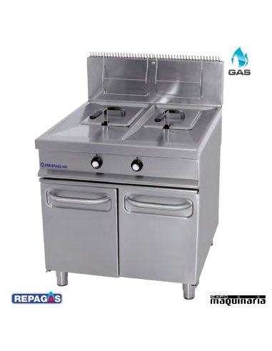 Freidora GAS RE FG307T 15+15 litros
