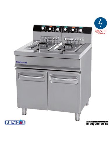 Freidora electrica RGFE20+20 15+15litros