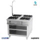 Cocina industrial Repagas C-1140 cuatro quemadores de gas