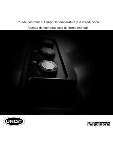 Horno de gas Unox BAKERLUX manual UNXB613G detalle mandos