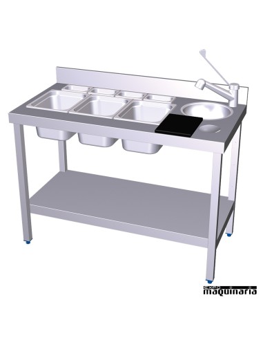 Mesa de Coctelería de Acero inox  