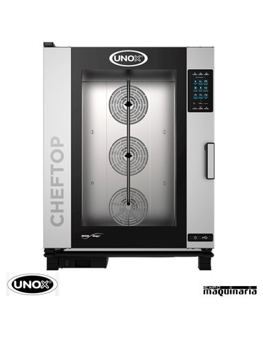 Horno de gas Unox GN 2/1 CHEFTOP digital UNXEVC1021GPR