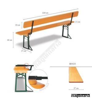Banco con respaldo de catering RELAX Para sentarse y relajarse