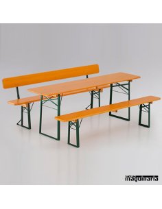 Banco con respaldo de catering RELAX medidas 2