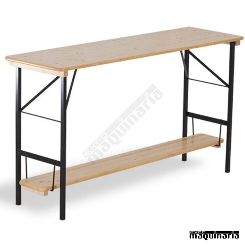 Mesa plegable alta Catering de madera STANDUP