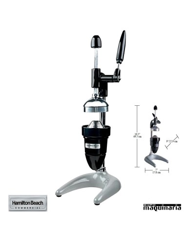 Exprimidor manual HAMILTON BEACH para citricos medidas