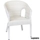 Conjunto 4 sillones RATAN4 blanco