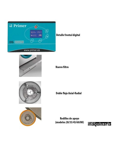 Secadora Industrial digital PRDS-17T2 Detalles