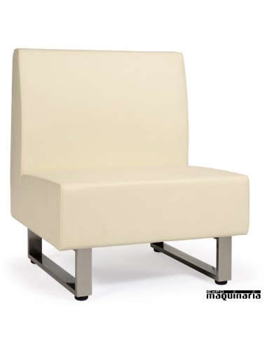 Sillón modular tapizado P.U. colores IM6080 color blanco