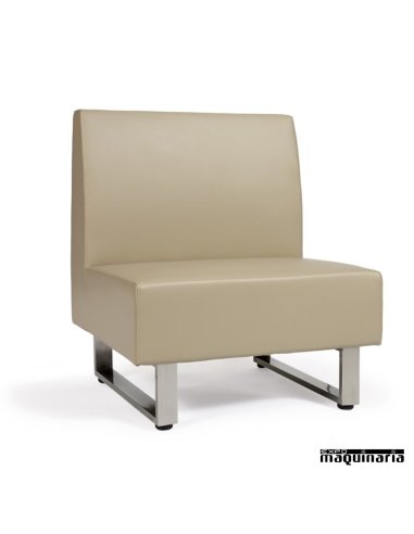 Sillón modular tapizado P.U. colores IM6080 color kashmir