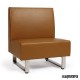 Sillón modular tapizado P.U. colores IM6080 color marron