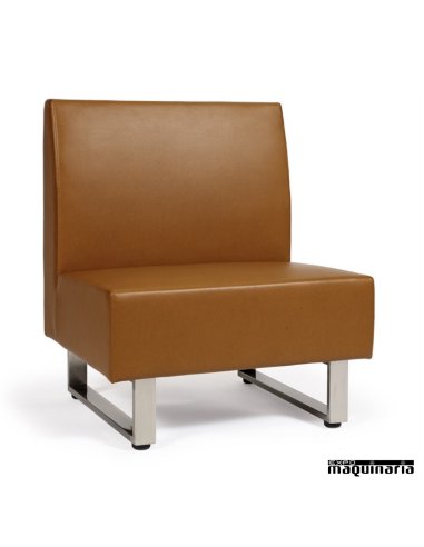 Sillón modular tapizado P.U. colores IM6080 color marron