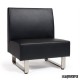 Sillón modular tapizado P.U. colores IM6080 color negro