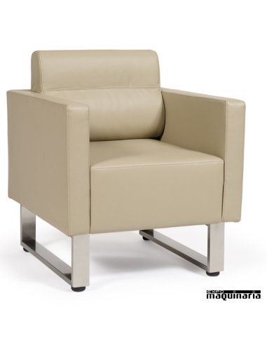 Sillón tapizado P.U. colores IM6605 color kashmir