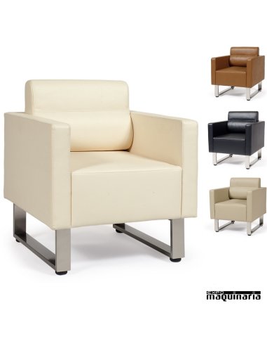 Sillón tapizado P.U. colores IM6605 colores
