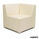 Rinconera modular tapizado P.U. IM6602 color blanco