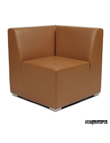 Rinconera modular tapizado P.U. IM6602 color marron