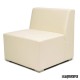 Sillón modular tapizado P.U. IM6601 color blanco