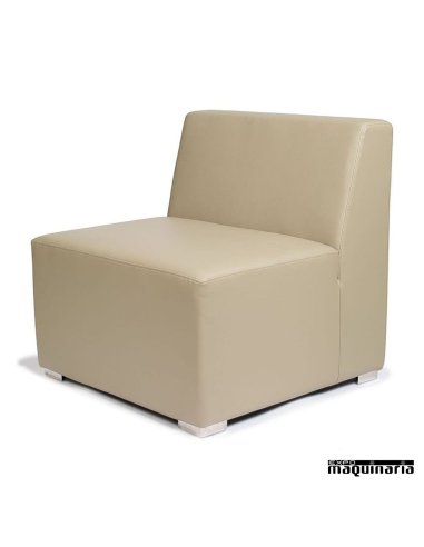 Sillón modular tapizado P.U. IM6601 color kashmir