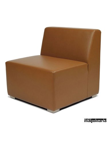 Sillón modular tapizado P.U. IM6601 color marrón