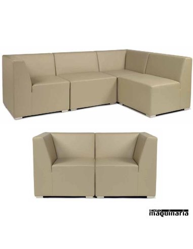 Sillón modular tapizado P.U. IM6601 ambiente