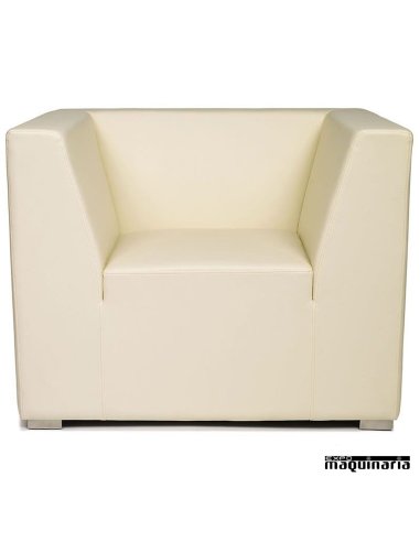 Sillón tapizado P.U. IM6600 color blanco