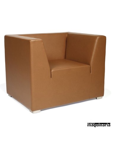 Sillón tapizado P.U. IM6600 color marron