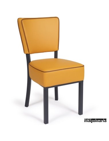 Silla tapizada de comedor IM6622 color albero