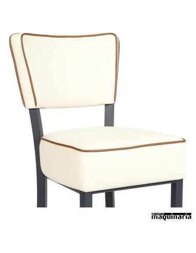 Silla tapizada de comedor IM6622 detalle