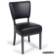 Silla tapizada de comedor IM6622 color negro